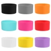 Silicone heat insulation cup sleeves, sports water cups, glass cups, silicone cup sleeves, cup bottom protection sleeves, 7.5 diameter Item Picture